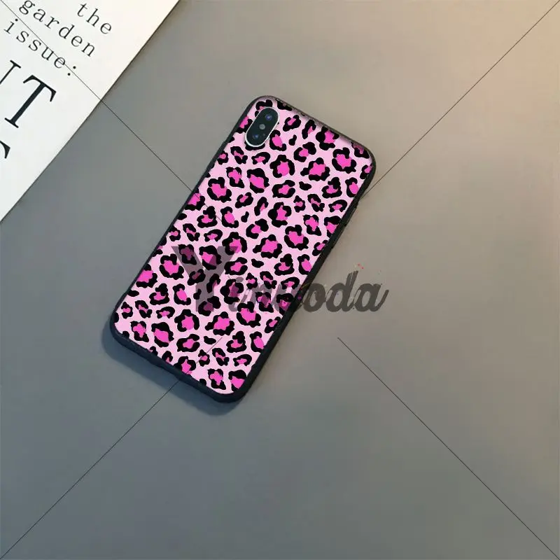 Yinuoda Мода Красочные леопардовым принтом DIY роскошный высококачественный защитный чехол для iPhone6S, 6 plus, 7, 7 plus, 8, 8 Plus, X Xs Макс 5 5S XR - Цвет: A15