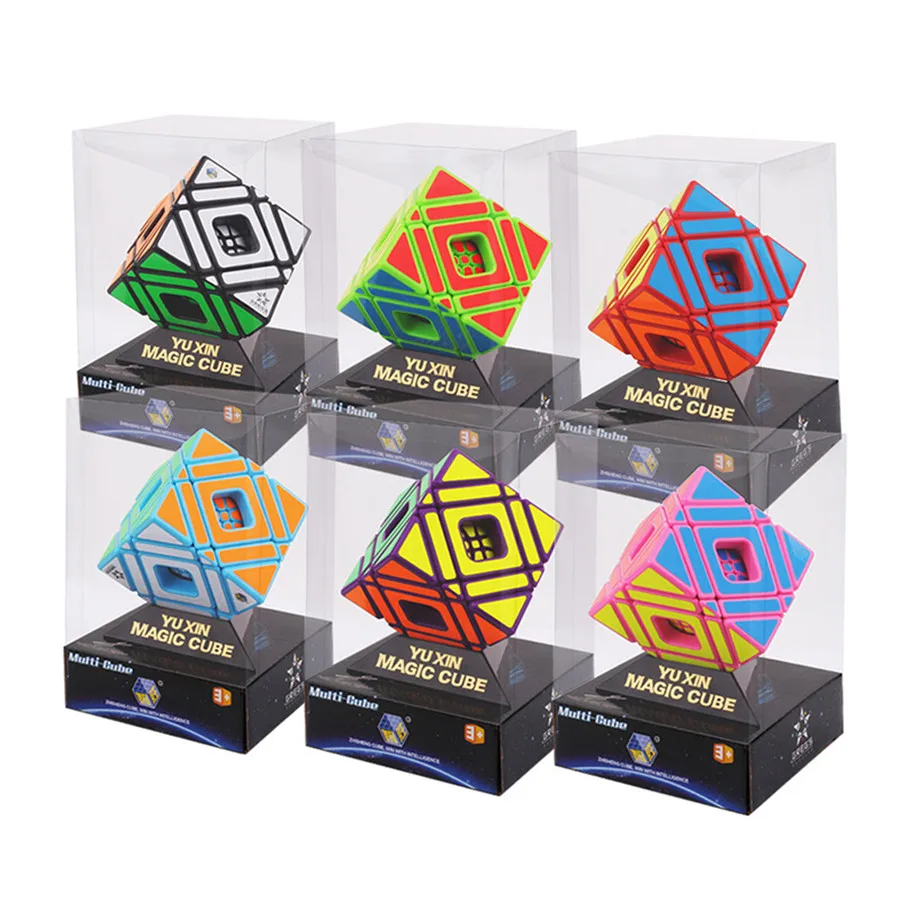 2018 YUXIN Multi SKEW 3x3x3 Magic Cube конкурс Жесткий уровень головоломка скорость поворотный