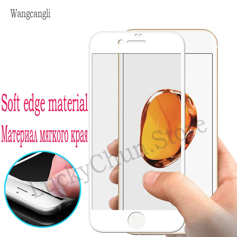 Wangcangli 3d tempered glass for iphone 6 7 8 plus screen protector hd 6s 9h | Мобильные телефоны и аксессуары