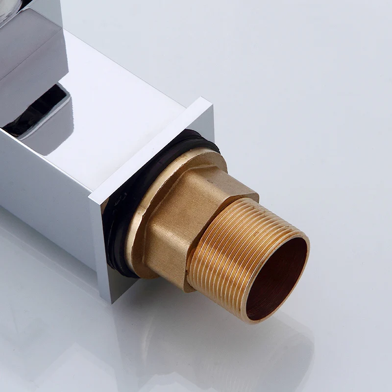 

Fapully Basin Faucet Waterfall Faucet Bathroom Basin Faucet Mixer Tap Chrome Single Handle Wall Faucet 506-11C