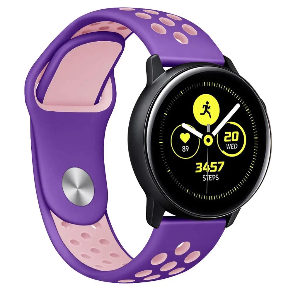10 20 мм ремешок для часов для samsung Galaxy Watch Active/gear Sport/gear S2 классические часы huawei сменный ремешок для часов браслет 91027 - Цвет ремешка: 10