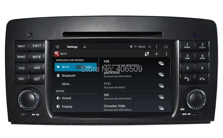 Android 8.0 Car DVD Player for Mercedes Benz R Class W251 R280 R300 R320 R350 R500 with GPS Navigation Radio BT SD 4Core 4G+32G |