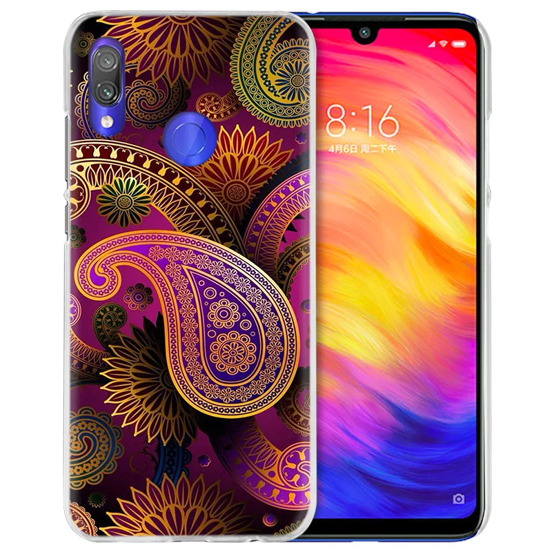 Жесткий чехол для телефона с мандалой цветком и решеткой для Xiao mi Red mi Go Note 7 6 6A Pro S2 5 5A 4X mi A1 A2 9 mi x 3 5G 8 lite Play F1