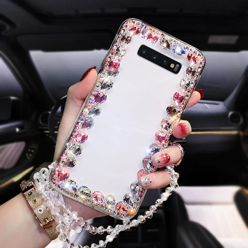 The Collision Diamond Pattern Anti-collision Phone Case Works With For Samsung Galaxy S10Plus | Мобильные телефоны и