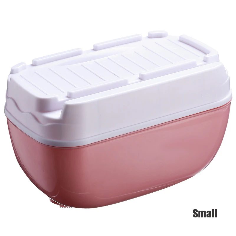 Small Pink GUNOT держатель для туалетной бумаги настенный гигиенический диспенсер для бумаги водонепроницаемый ящик для хранения салфеток для ванной и туалета - Color: Small Pink