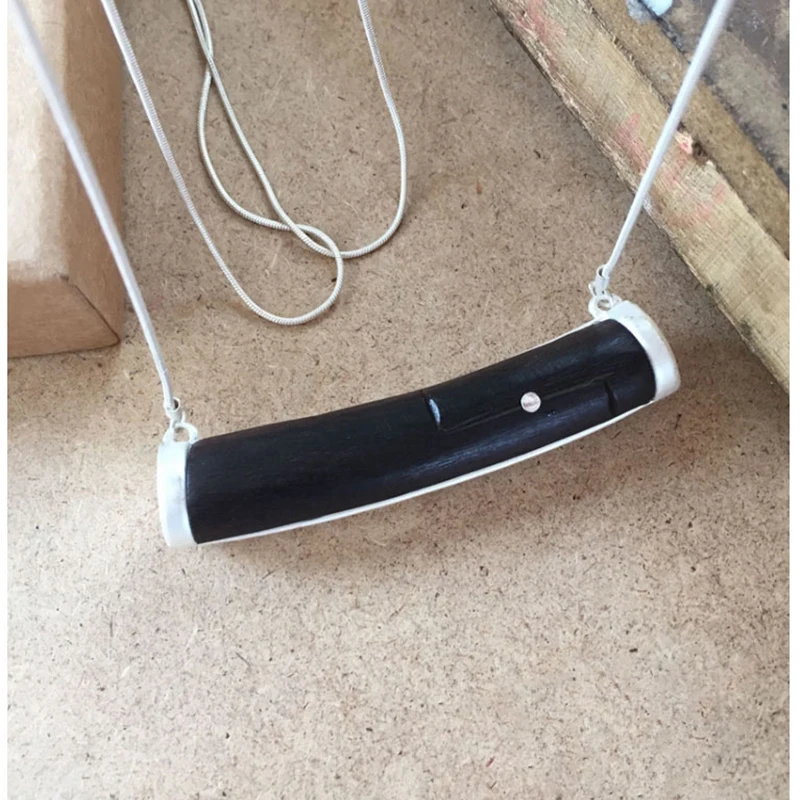 Уникальная эбеновая подвеска Macassar этническая цепочка в виде змеи деревянное