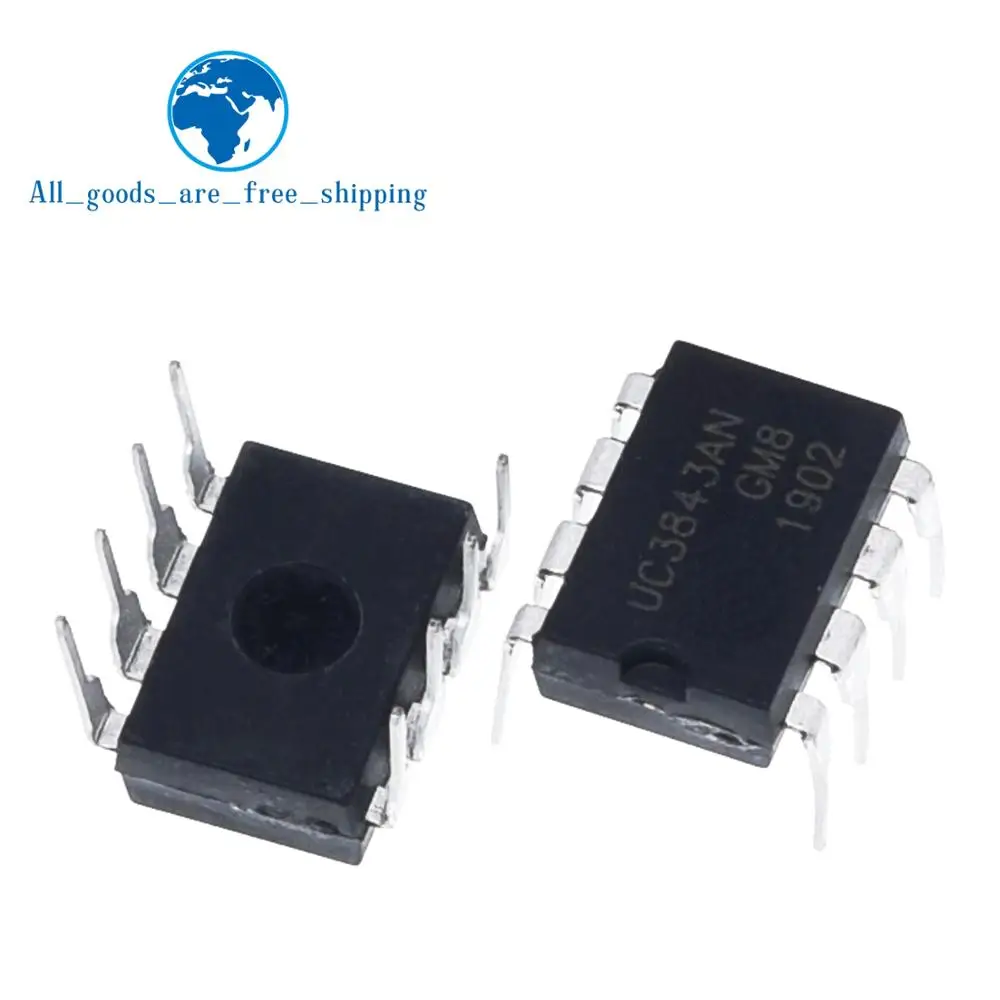 UC3843 DIP8 10 шт./лот UC3843B UC3843BN UC3843AN 3843 PWM коммутационный преобразователь питания|converter