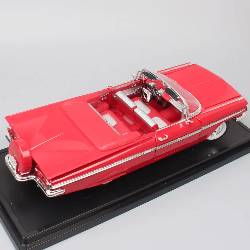 Дорожный Подпись классический Chevy 1959 Chevrolet lmpala Spyder литья под давлением 1:18 большой металлическое ведро модели автомобилей и игрушечные транспортные средства для детей