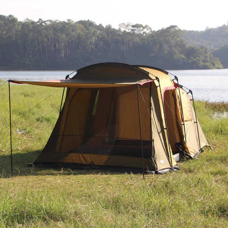 Verkaufen 2020 Neue Stil Hohe Qualität Doppel Schicht Utralarge Einer Halle Eine Schlafzimmer Familie Party Camping Zelt Große Pavillon Bivvy Carpas