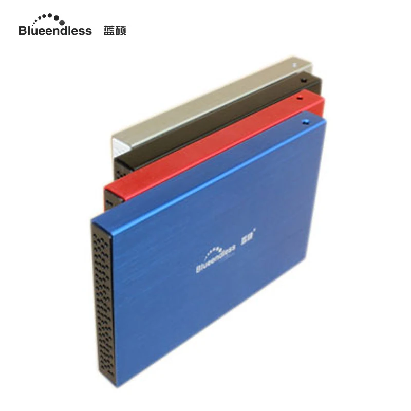 4pcs/lot 2.5 external hdd enclosure tool-free usb 3.0 aluminium & plastic hard disk caddy box for mac os/linux/windows 8/ 7/ xp
