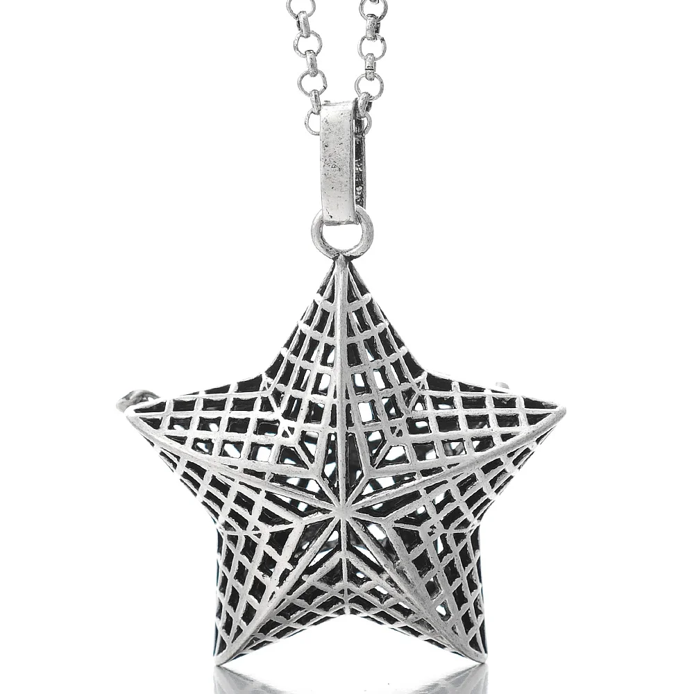 va-052-b Vocheng Bola Ball Angel Necklace 16MM Music Ball Vintage Pregnancy Necklace Aroma Essential Oil Diffuser Pregnant Women VA-048 - Окраска металла: va-052-b