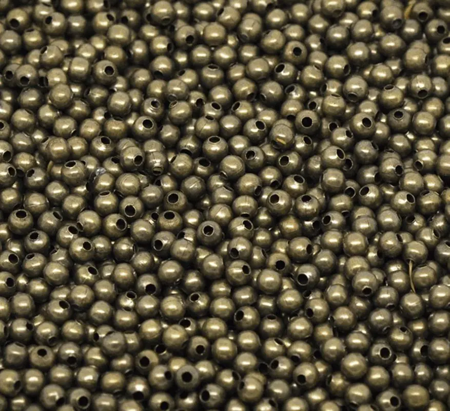 Бесплатная доставка гладкие бронзовые бусины-разделители размером 2/2 4 3 5 6 8/10 мм в