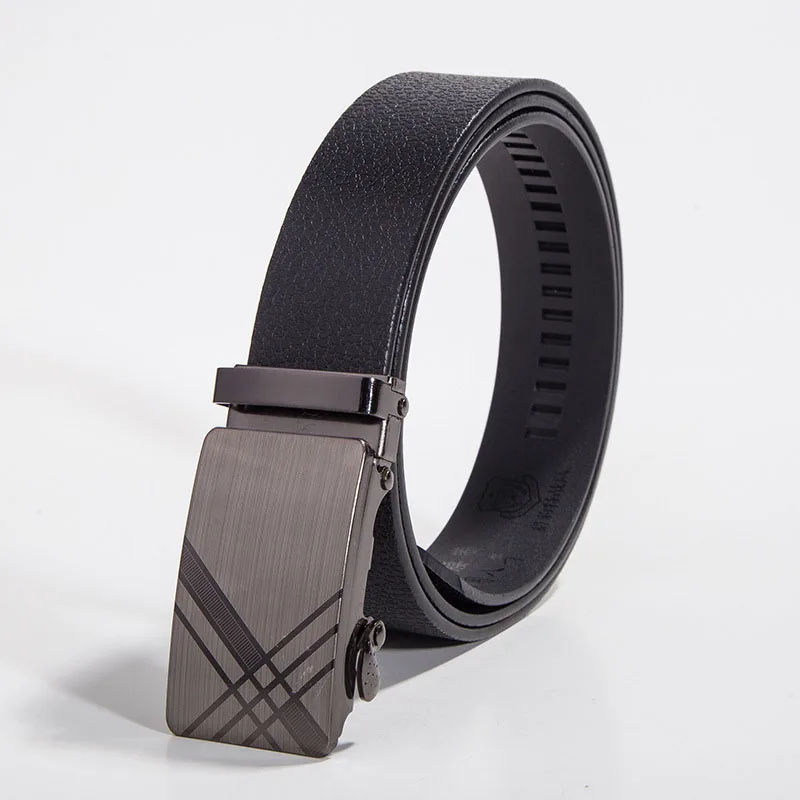 Best YBT Men Belt Imitation leather Alloy Automatic buckle Belt Business affairs Simple Fashion Casual Hot Selling Belt