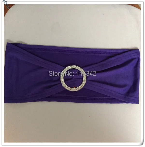 100 шт. фиолетовые чехлы на кресло стрейч ремешки с кольцевой пряжкой сменный стул