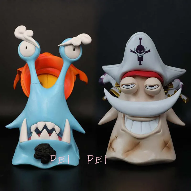 Аниме One Piece Edward Newgate Whitebeard & Jinbe Den Mushi ПВХ фигурка Коллекционная модель игрушки 12