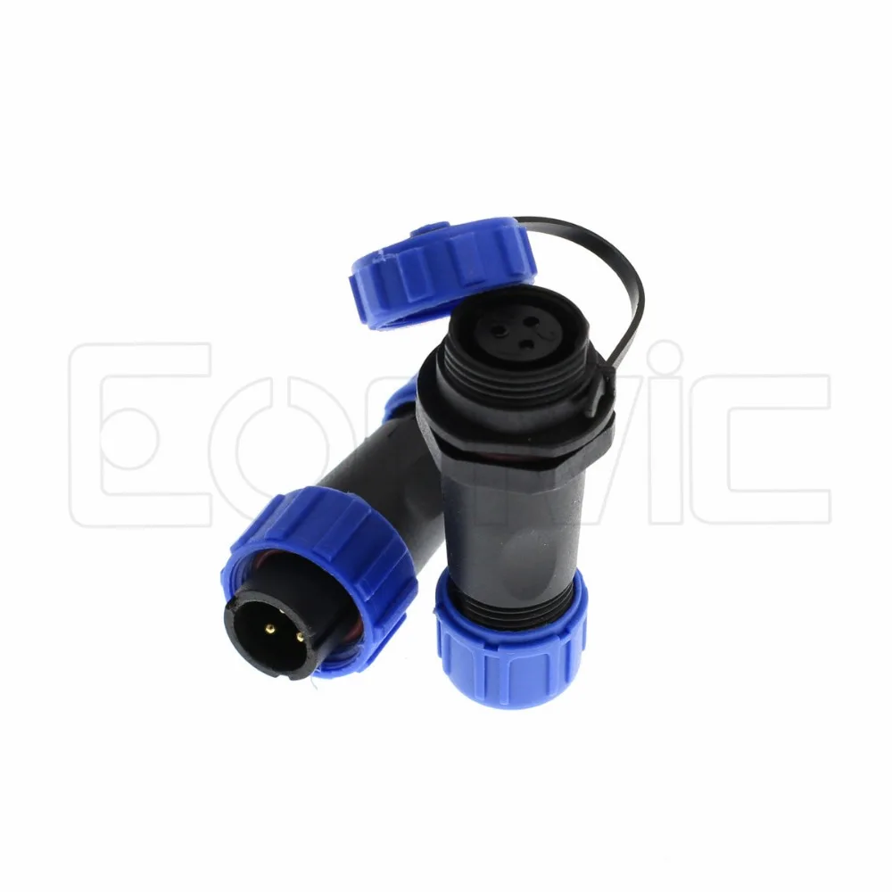 2 комплекта водонепроницаемый авиационный разъем и розетка SP13 3 Pin IP68