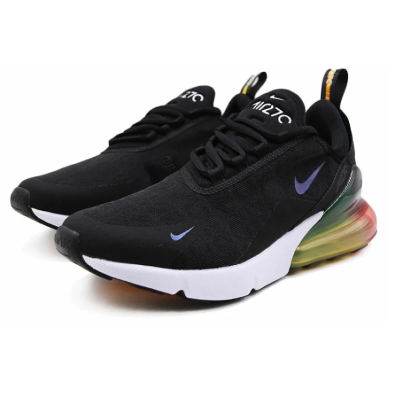 Nike Air Max 270(gs) дети будут Официальные Детские кроссовки для бега на открытом воздухе удобные спортивные кроссовки# AQ9164