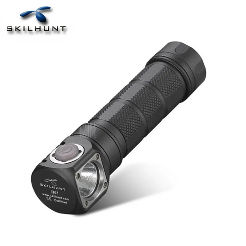 SKILHUNT H03R водонепроницаемый 2 3 режима 1200LM многоуровневый EDC светодиодный фонарик 18650/CR123A/RCR123A батарея для