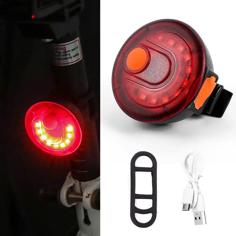 

Mounchain Bike Bicycle light Taillights Rear Tail USB Rechargeable 9 LED Safety Warning Lights Portable Cycling Bike Lights