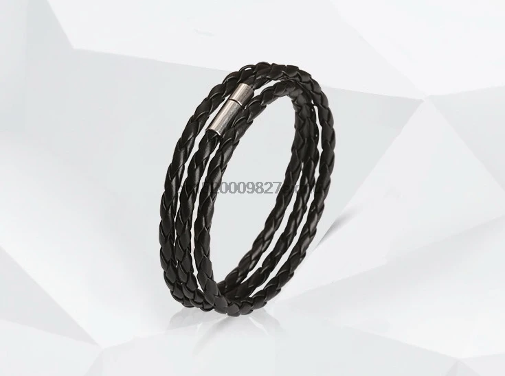 600 шт. blackretro Обёрточная бумага Длинный кожаный браслет Для женщин и мужчин