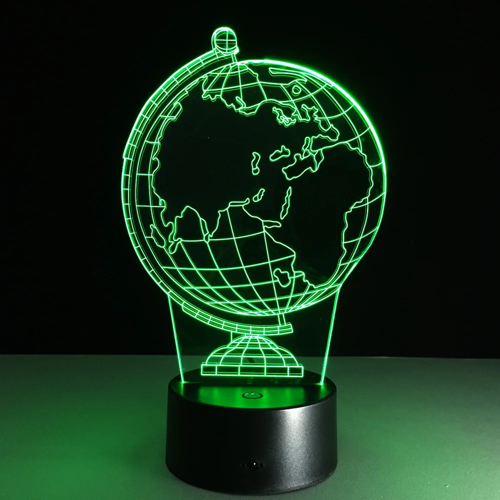 Светодиодная 3d лампа с питанием от Usb Миниатюрные Светильники для спальни