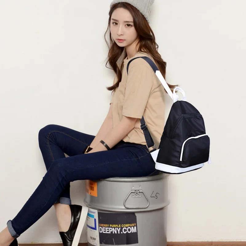 GDZHLBAG Women Backpack Waterproof nylon School Bags Students Travel Shoulder Bag for Teenager Girls B16802 | Багаж и сумки
