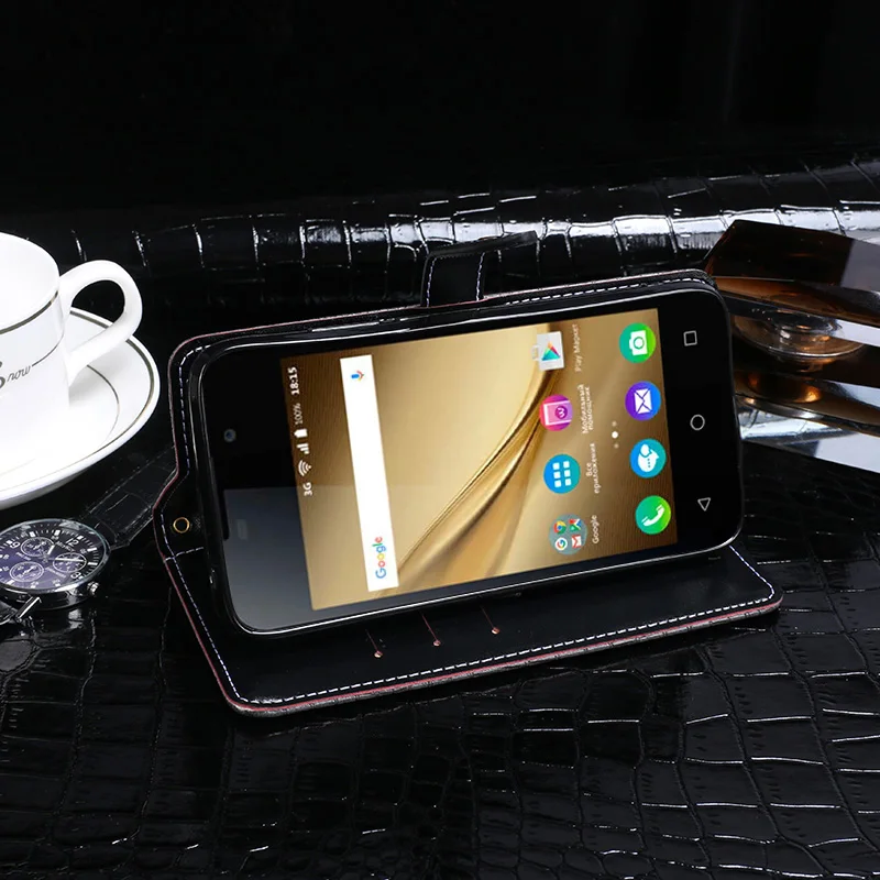 Itgoogo для BQ 4072 Strike Mini чехол Роскошный кожаный флип защитный телефона задняя