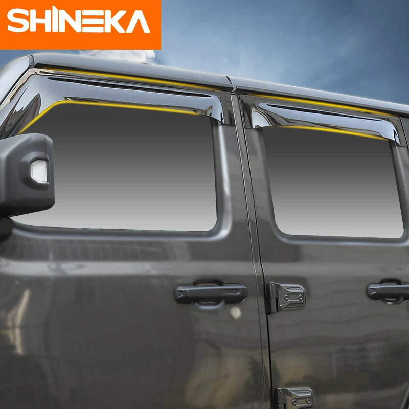Для Jeep Wrangler JL Rubicon Sahara Unlimited 4 DDOR 2 двери автомобиля окна козырек двери Дождь Защита от солнца боковые окна Крышка