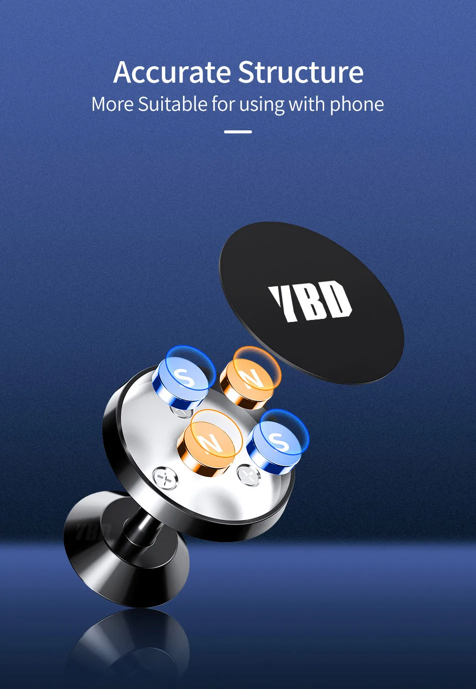 YBD магнитный автомобильный держатель для телефона для iPhone XS X samsung, магнитный автомобильный держатель для телефона в автомобиле, держатель для мобильного телефона, подставка