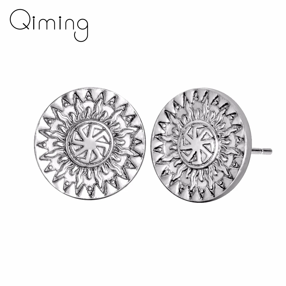 Женские и мужские серьги подвески простые Винтажные золотистого цвета в русском