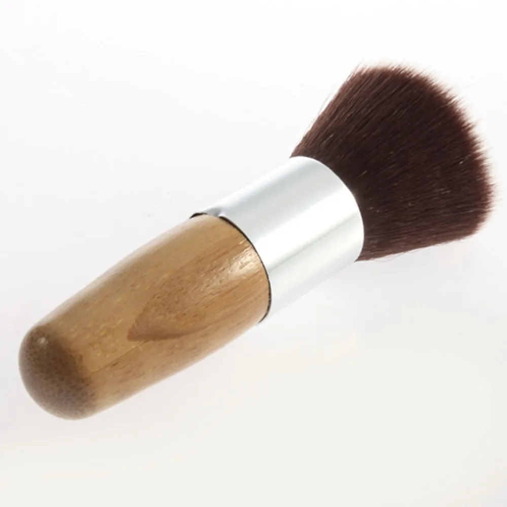1pc Wood Handle Flat Top Brush Buffer Cosmetic Makeup Brushes Eyeshadow Foundation Powder Concealer Brush Basic makeup Tool new