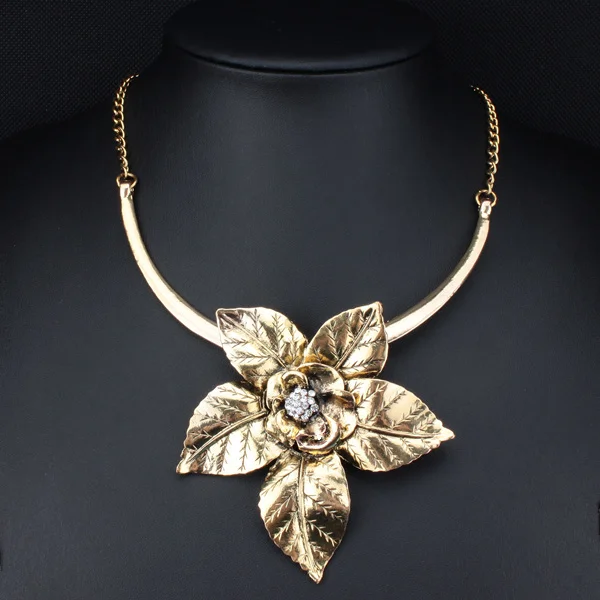 Длинная винтажная подвеска с большим цветком для женщин XLL173 2020|pendants for women|statement