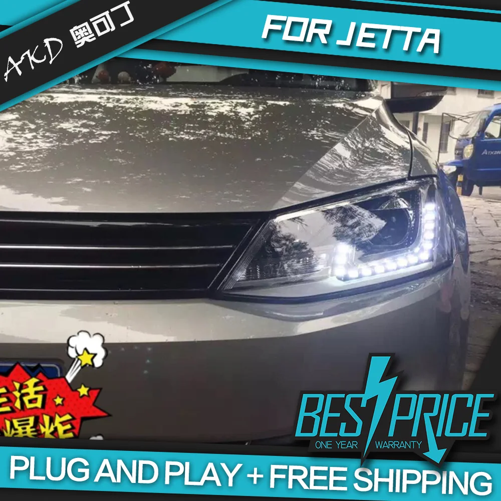 Автомобильный Стайлинг для VW Jetta MK6 фары 2012 2018 светодиодный задний фонарь DRL