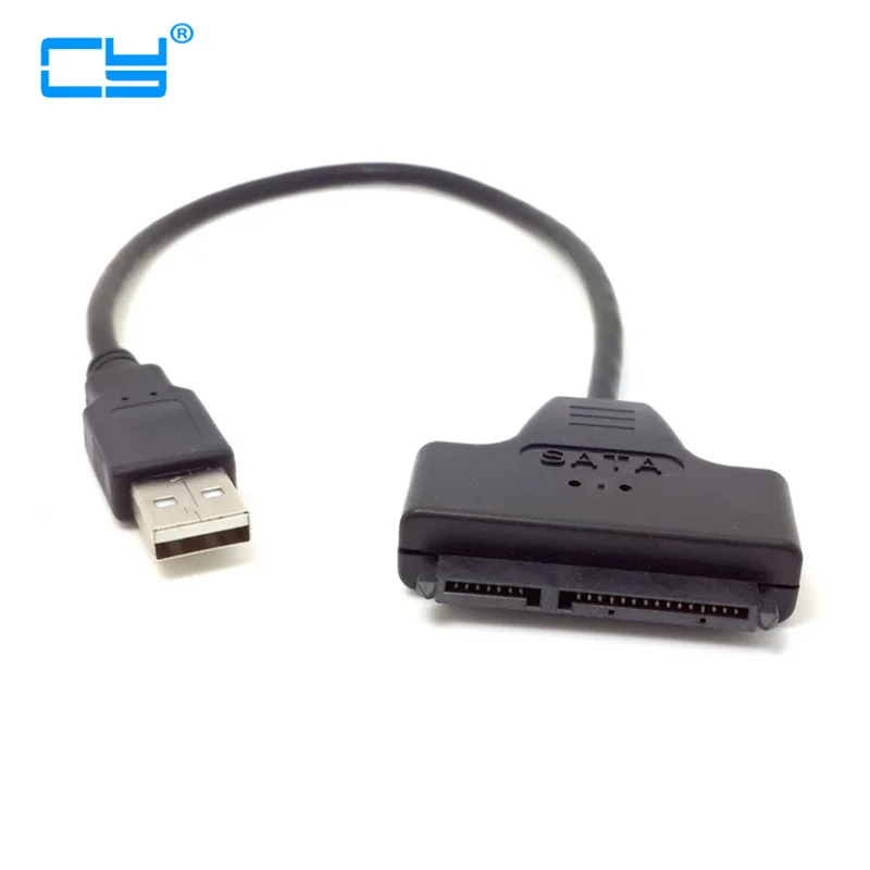 USB 2 0 к SATA 22PIN 15 + 7 контактный адаптер для передачи данных и кабеля питания 5 дюймов