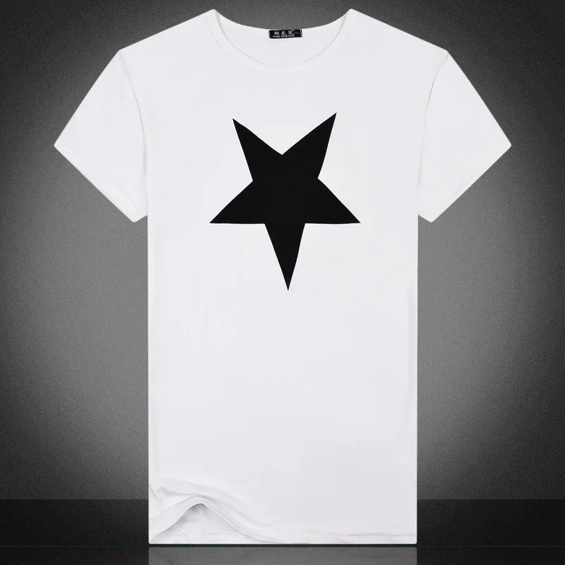 Men's T-shirts Five-star 2017 New Fashion Brand Men Clothes Print Color Long Sleeve Slim Fit T Shirt Cotton T-Shirt Casual | Мужская