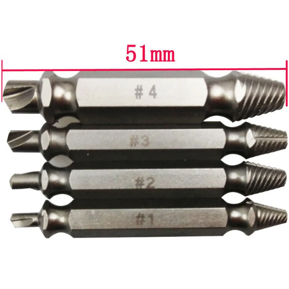 Двойные боковые сверла поврежденный болт набор для удаления металла винт