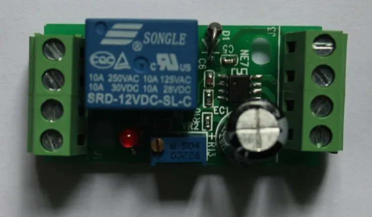 Бесплатная доставка 12 В 555 таймер релейный модуль 10 минут|switch relay module|time delayswitch |