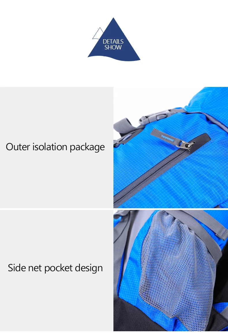 Hewolf 50L Многофункциональный уличный спортивный рюкзак большой емкости для альпинизма походные сумки с дождевиком 4 цвета рюкзак