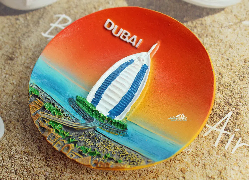 UAE DuBai Burj Al Arab Tourism Travel Souvenir 3D Resin Fridge Magnet Craft GIFT |