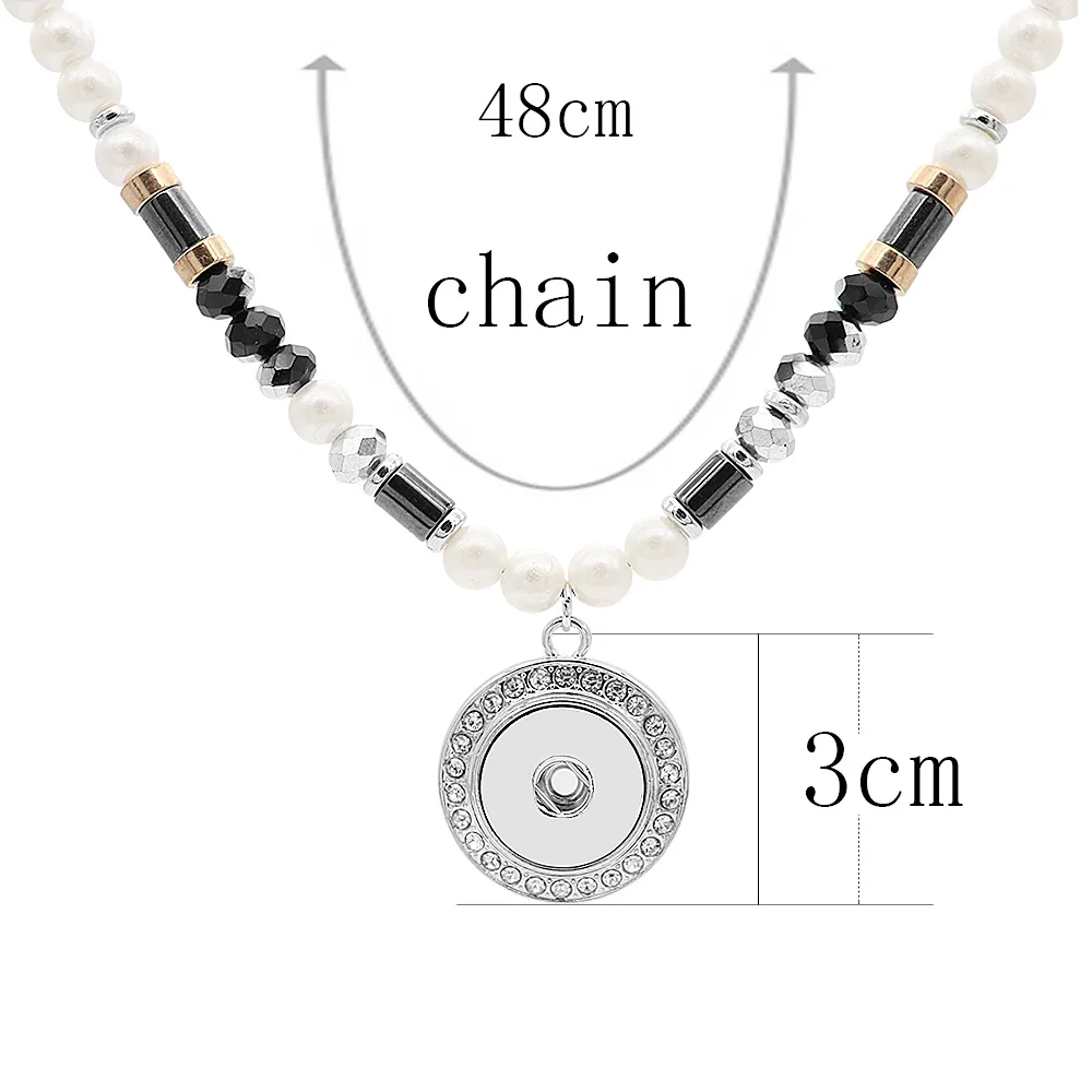 Boho Ожерелье s женское ожерелье бижутерия с бусинками Collier Femme женское ожерелье из смолы с кисточкой подходит 20 мм кнопки ювелирные изделия