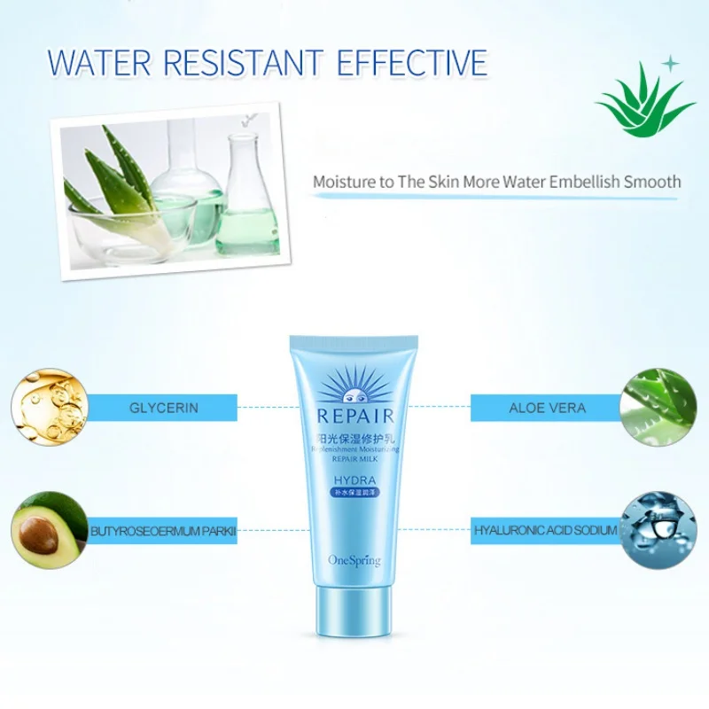Увлажняющий лосьон SPF30 летний Ремонт лица Водонепроницаемый УФ ремонт