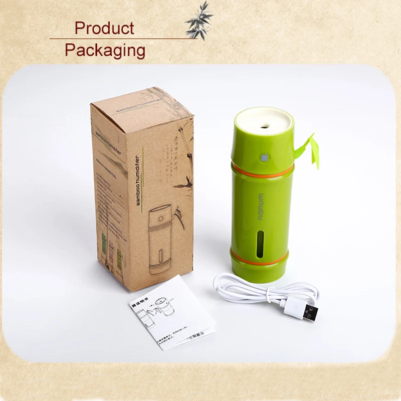 Увлажнитель в виде бамбука для дома офиса автомобиля мини USB арома эфирное масло