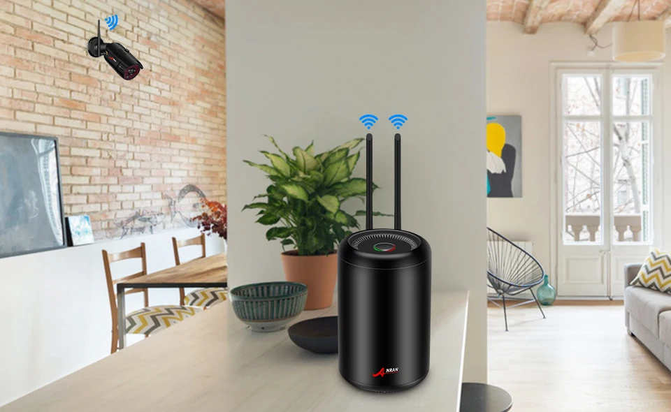 ANRAN, система видеонаблюдения, беспроводная, HD 4CH NVR, комплект, 4 шт., ip-камера, система безопасности, водонепроницаемая, для улицы, для дома, комплекты видеонаблюдения