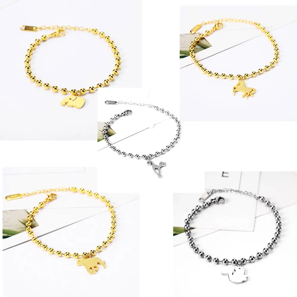 Браслет из нержавеющей стали с единорогом ювелирные изделия в виде животных