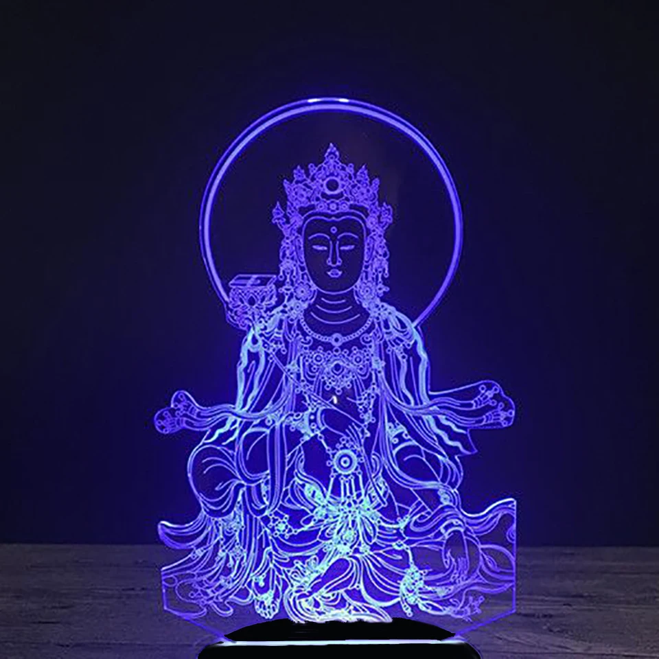 3D Led 7 красочных декоративных подарков градиенты красивый торжественно