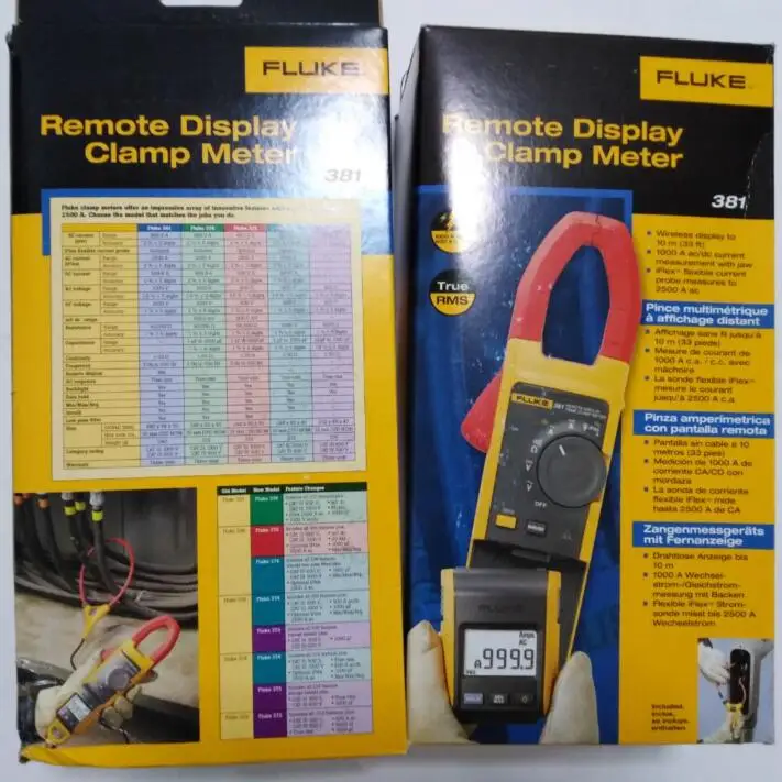 100% Аутентичный Fluke 381 F381 удаленный дисплей True rms зажим переменного/постоянного