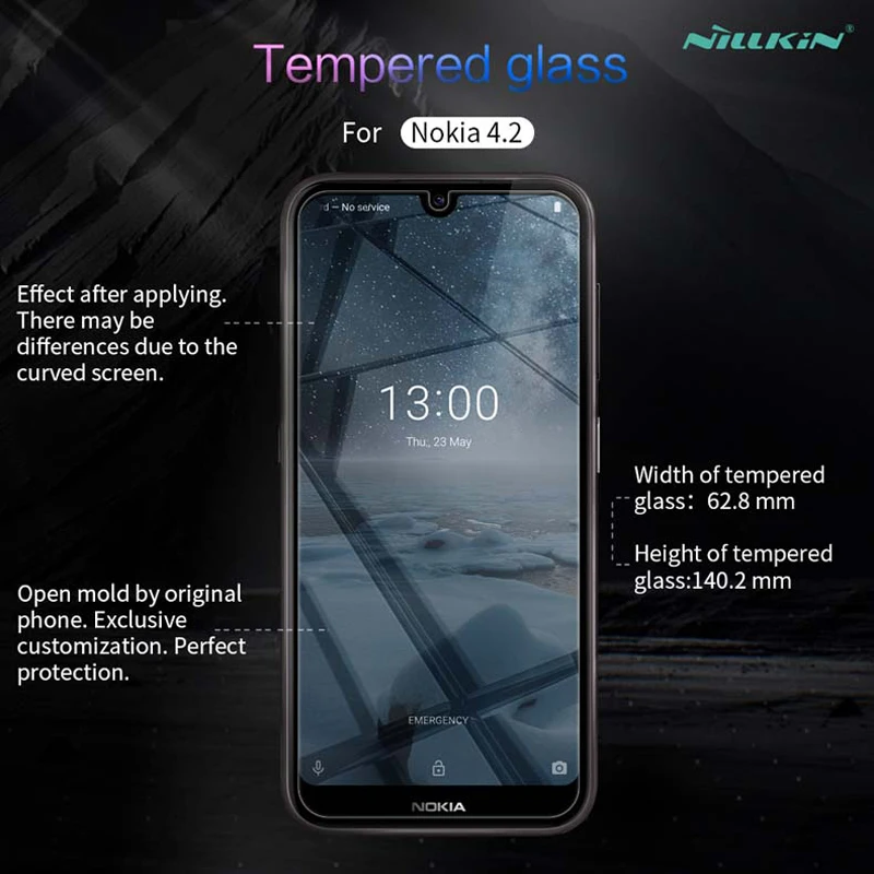 

Screen Protector For Nokia 4.2 Tempered Glass NILLKIN Amazing H 0.33mm Anti-Explosion Glass Film For Nokia 4.2 Screen Protector