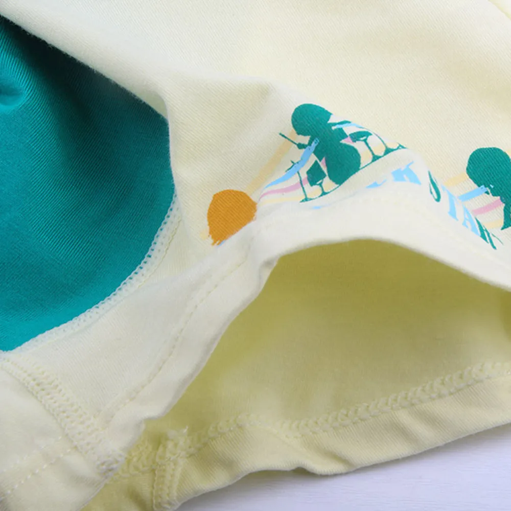 10Y-15Y Boys Panties for Junior School Students New Casual Breathable Men Bottom Rock Star 4 Piece