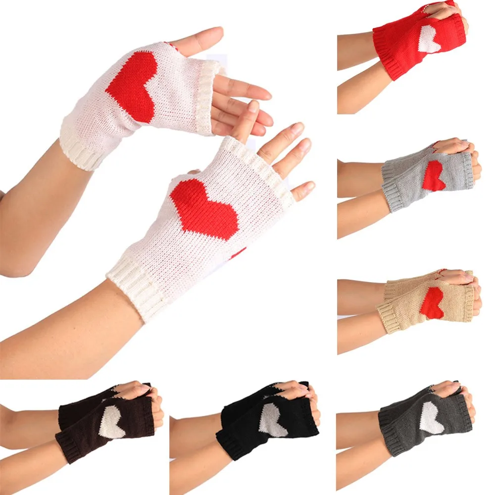Gloves Winter Hand Fashion New arrival Warmer Knitted Wrist Long Fingerless Vintage Mitten NM72 |