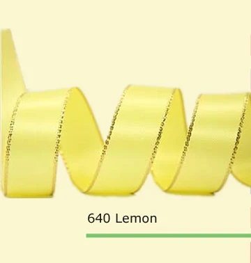 3/8 дюйма -9 мм атласные ленты с золотым краем 35 цветов в | Ленты -32459626865